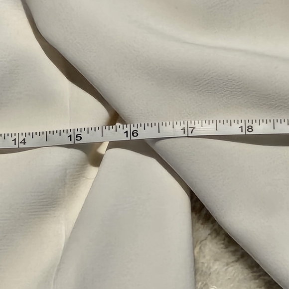 Zara White Blazer Size S Rolled Up Sleeves Business Casual Minimalist Office - Picture 9 of 12